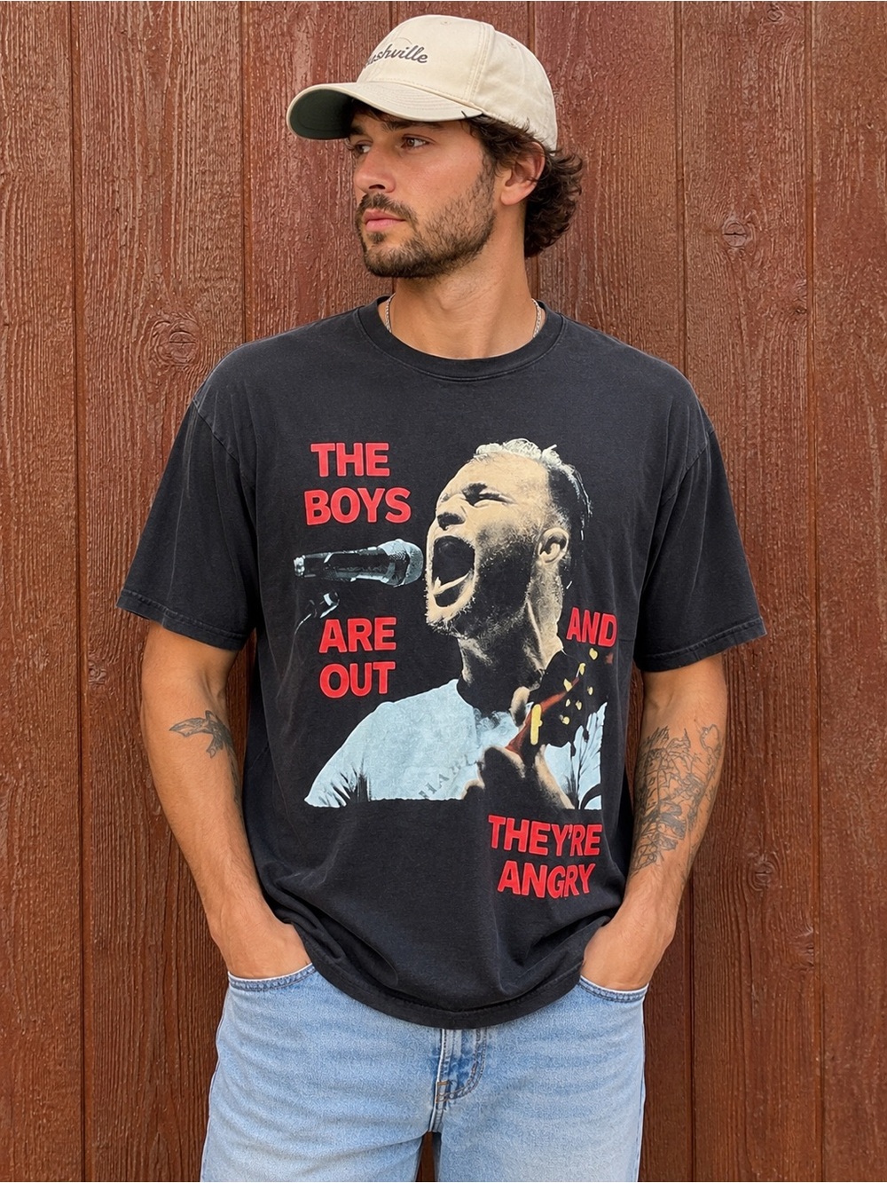 Zach Bryan “The Boys Are Out And They’re Angry” Tour T-Shirt – Men’s Large